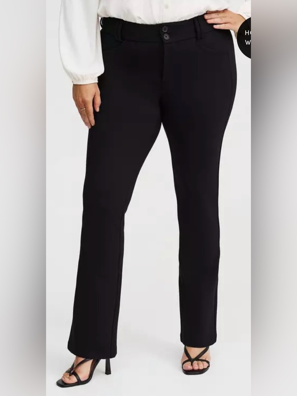 torrid Black Bootcut Stretch Pants